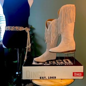 NWT Dingo Hassie Sand DI935 fringe boots